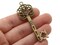 4 60mm Antique Bronze Classic Filigree Heart Metal Skeleton Key Charms
